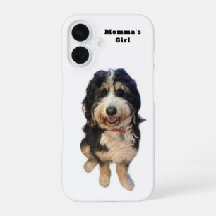 Custom “Momma’s Girl” Dog iPhone 16 Case