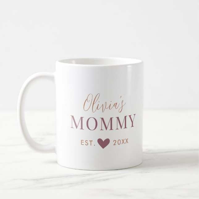 Custom Mommy Established Coffee Mug (Left)