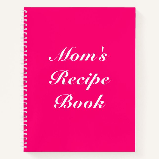Custom Mom's Recipe Book Mother's day Birthday (Front)