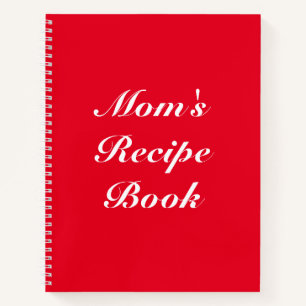 Custom Mom's Recipe Book Mother's day or Birthday