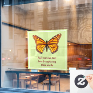 Custom Monarch Butterfly Garden Nature Wall Art Window Cling