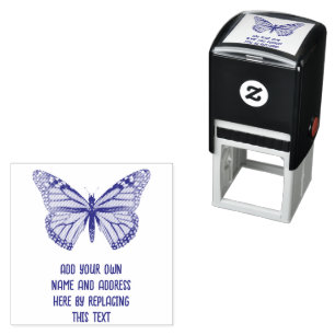 Custom Monarch Butterfly Self-inking Stamp