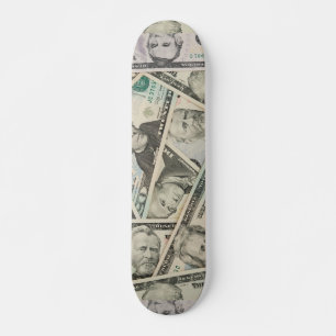 Custom Money Print Skateboard