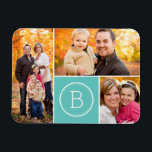 Custom Monogram 3 Photo Magnet<br><div class="desc">Photography courtesy of Rosie Gearheart: http://www.istockphoto.com/user_view.php?id=782914</div>