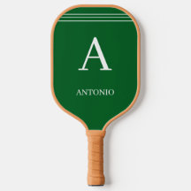 Custom Monogram and Name Green