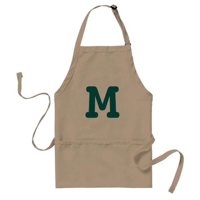 Custom monogram aprons for men women and kids (Front)