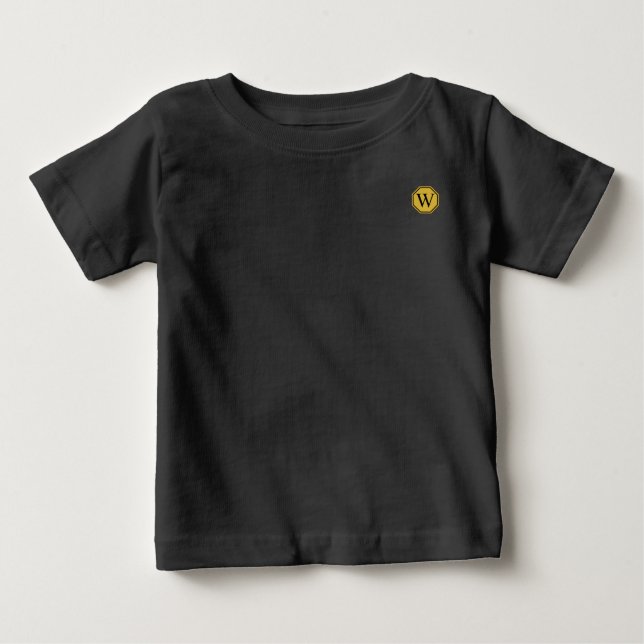 Custom Monogram Baby Soft Jersey Tee (Front)