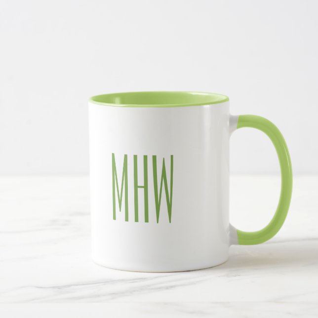 Custom Monogram "Bah Humbug!" mug (Right)