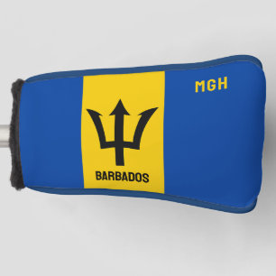 Custom Monogram Barbados Flag Golf Head Cover