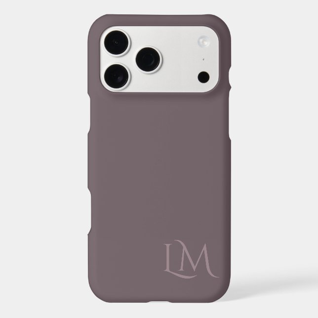 Custom Monogram Berry Taupe  (Back)