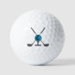Custom Monogram blue modern Golf Balls