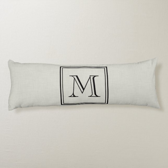 Custom Monogram Body Pillow (Back)