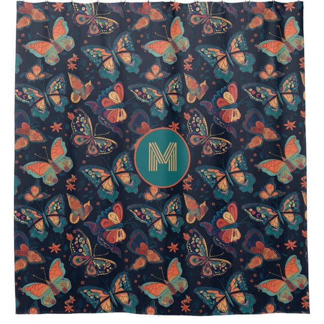 Custom Monogram Butterfly Pattern (Front)