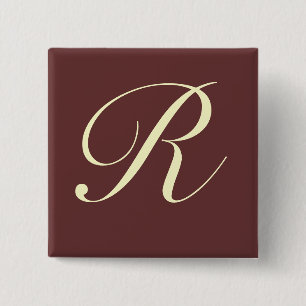 Custom Monogram Button - Customized
