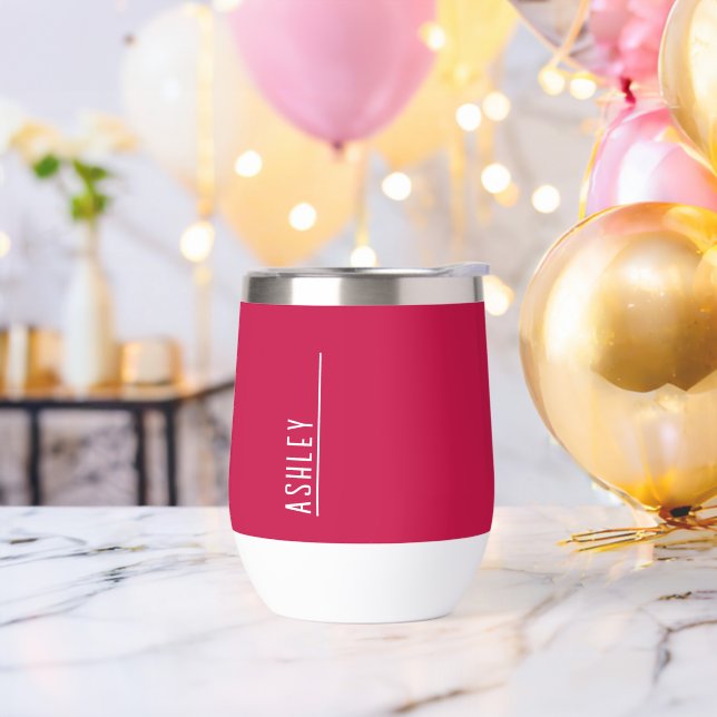 Custom monogram, cherry pink  (Bachelor Party)