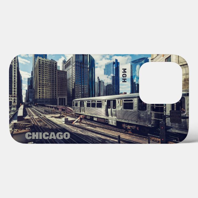 Custom Monogram Chicago USA Case-Mate iPhone Case (Back (Horizontal))