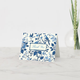 Custom Monogram Chinoiserie Chic, Thank You 