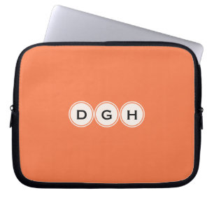 Custom monogram & colour laptop sleeves