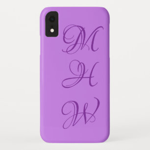 Custom monogram & colour phone cases