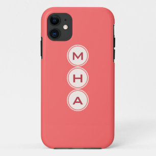 Custom monogram & colour phone cases