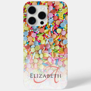 Custom Monogram Colourful Candy Ombre iPhone 15 Pro Max Case