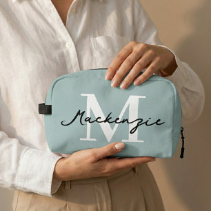 Custom Monogram Cosmetic Bag with Name, Bride Gift