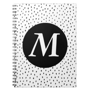 Custom Monogram Doodle Spot Notebook