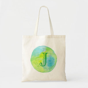 Custom Monogram Earth Environment card Tote Bag