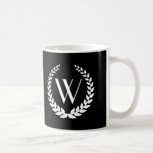Custom Monogram Elegant Coffee Mug (Right)