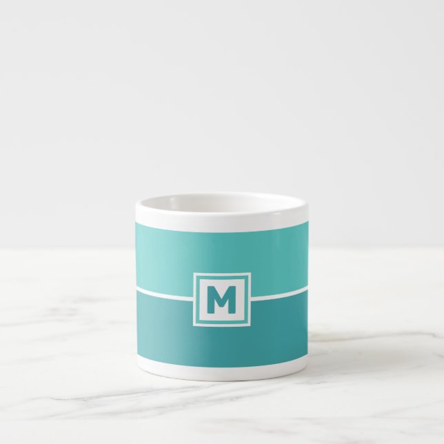 Custom Monogram Espresso Cup (Front)