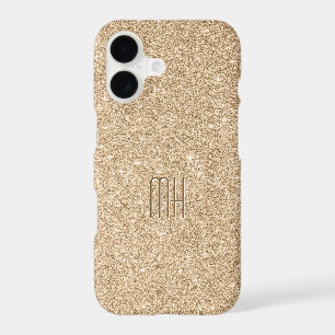 Custom Monogram Faux Glitter Bling