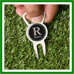 Custom Monogram First Name Ball Marker Divot Tool<br><div class="desc">What an amazing all-in-one -- it fixes divots, marks your ball and opens the bottle you brought along for refreshment. Personalized additionally with the first name. Perfect as father's day gifts for dad, gifts for grandfather, husband, best man, groomsmen and more. Or, you might just enjoy for yourself! And, yes,...</div>