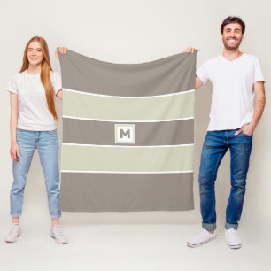 Custom Monogram Fleece Blanket