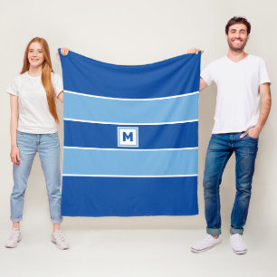 Custom Monogram Fleece Blanket