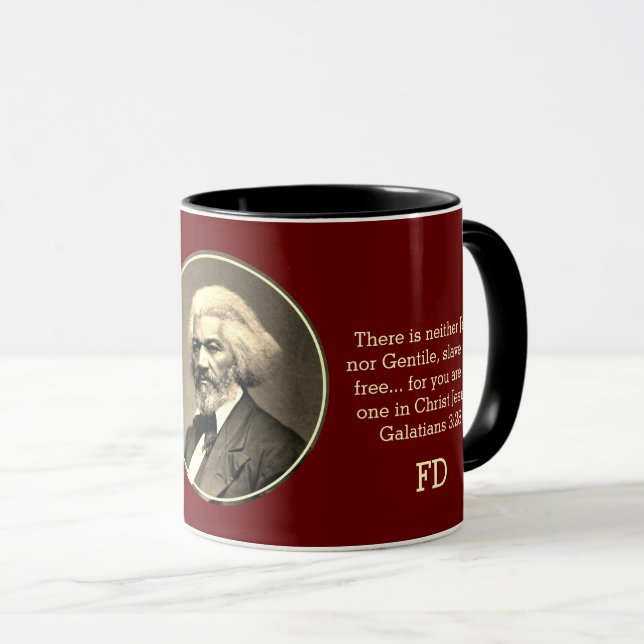 Custom Monogram FREDERICK DOUGLASS Mug (Front Right)