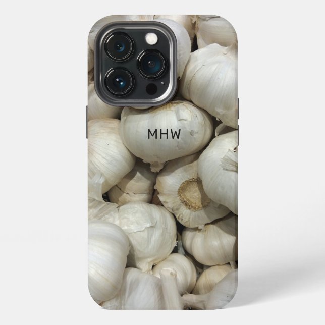 Custom Monogram Garlic phone cases (Back)