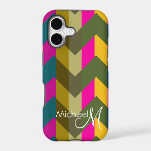 Custom Monogram Geometric Chevron Zigzag 2