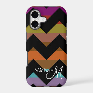 Custom Monogram Geometric Chevron Zigzag 4