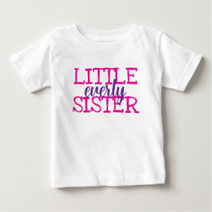 Custom Monogram Girls Matching Sisters Baby T-Shirt