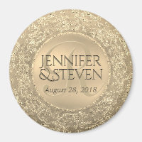 Custom Monogram Gold Glam Seal