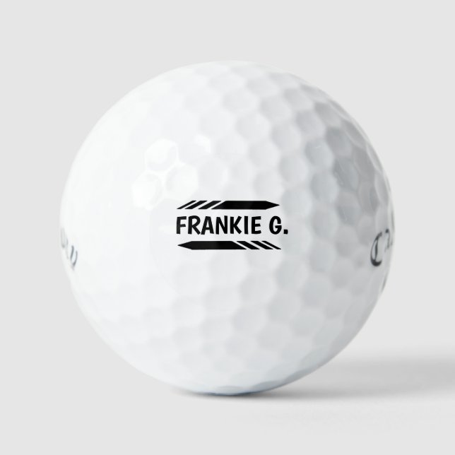 Custom Monogram Golf Ball - Personalized Golf Gift (Front)