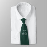 Custom Monogram Golf Clubs Emerald Green Golf Tie<br><div class="desc">Personalize the monogram in classic typography to create a unique golf gift and keepsake for any golfer. Designed by Thisisnotme©</div>