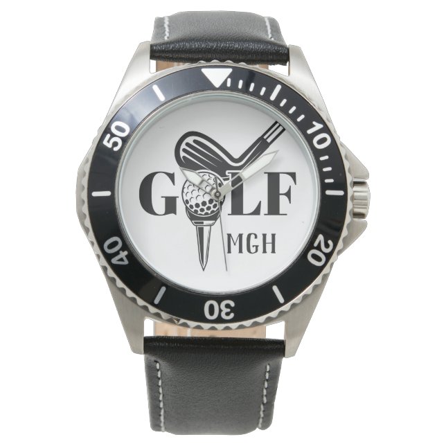 Custom Monogram Golf Watch (Front)