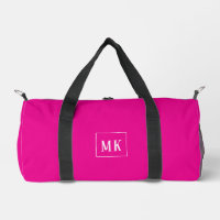 Custom monogram, hot pink all over