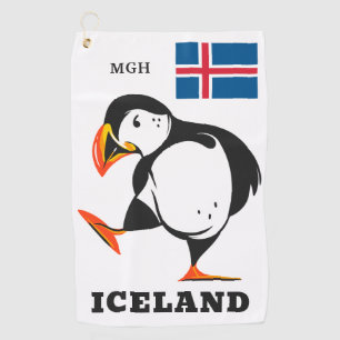 Custom Monogram Iceland Golf Towel