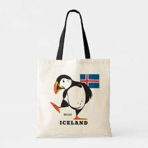 Custom Monogram Iceland Tote Bag