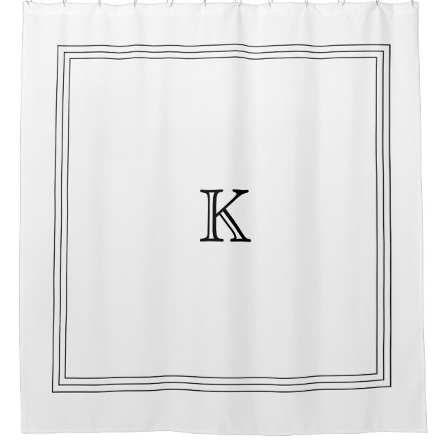 Custom Monogram in Classic Black and White (Front)