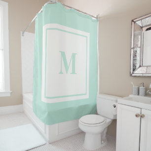 Custom Monogram Initial Mint Green