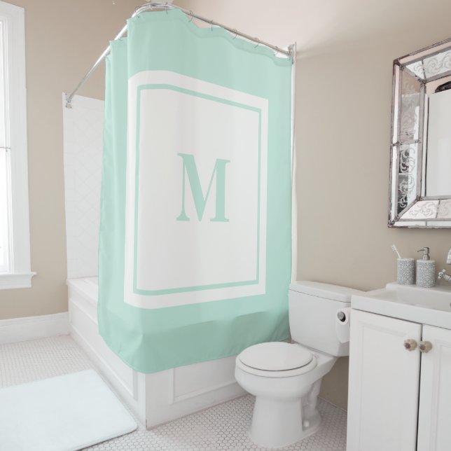 Custom Monogram Initial Mint Green (In Situ)