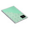Custom Monogram Initial Mint Green Tile Pattern
